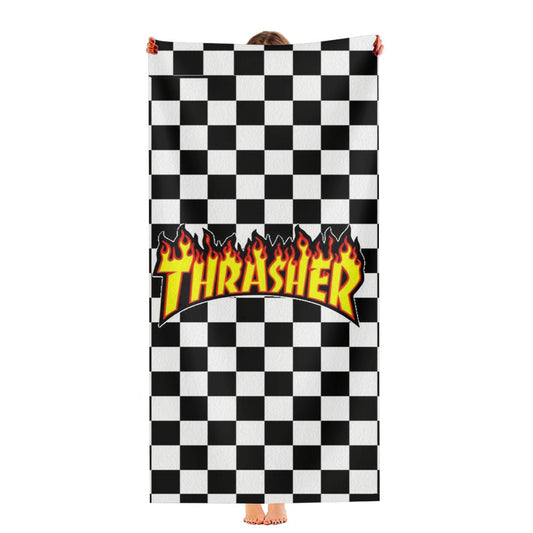 Thrasher Checkerboard Ultra-Soft Luxury Bathroom Towels