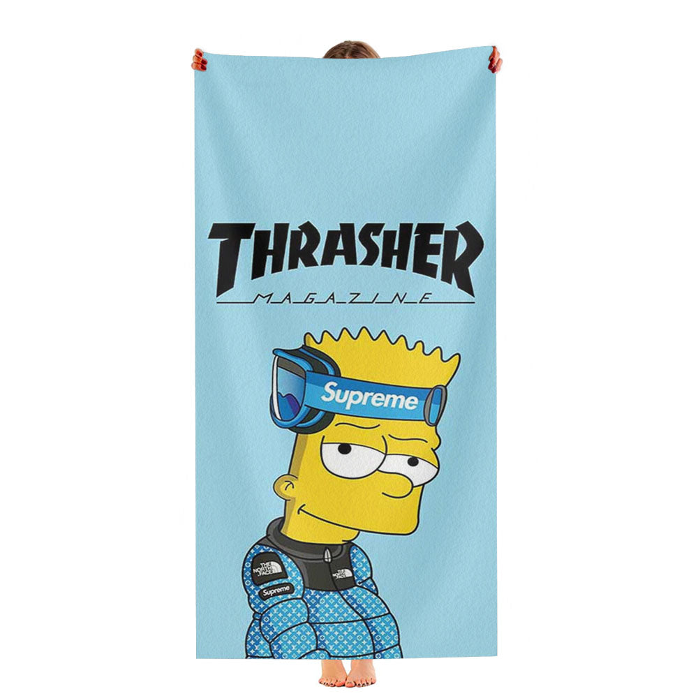 Thrasher Magazine Bart Ultra-Soft Luxury Bathroom Towels