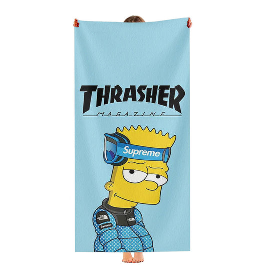Thrasher Magazine Bart Ultra-Soft Luxury Bathroom Towels