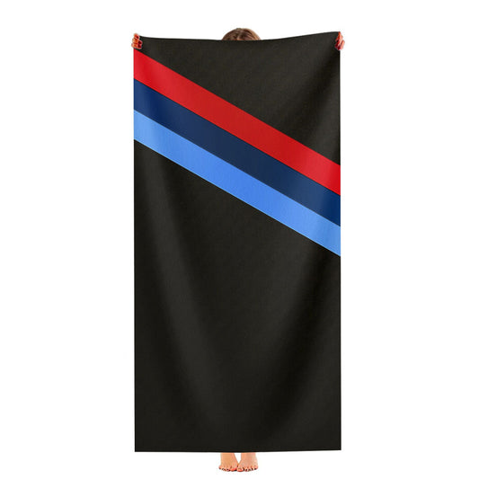 Three Color Line Bmw Ultra-Soft Luxury Bathroom Towels