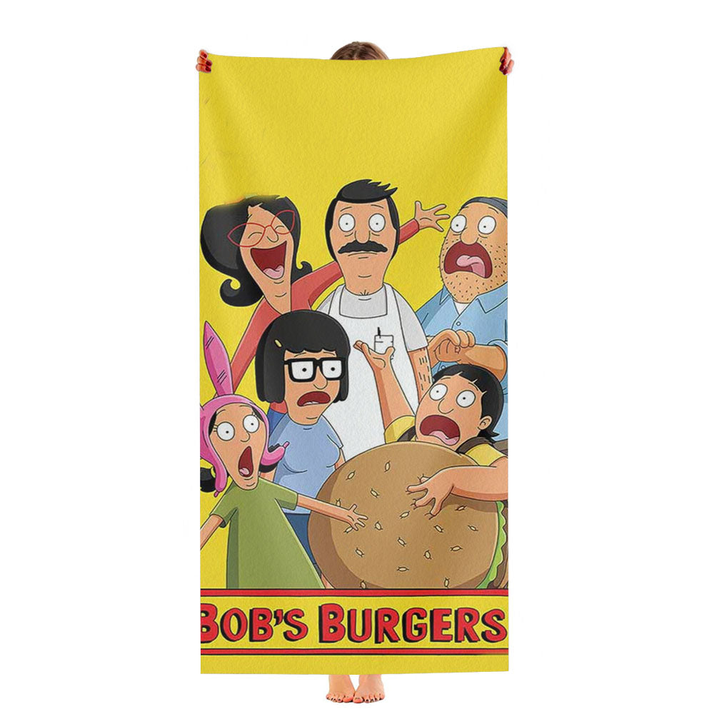 Tina Belcher Bobs Burgers Ultra-Soft Luxury Bathroom Towels