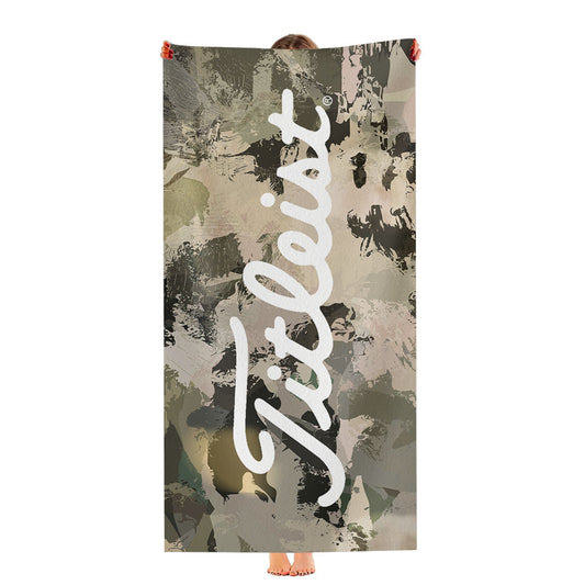 Titleist Illest Camouflage Wallpaper Ultra-Soft Luxury Bathroom Towels