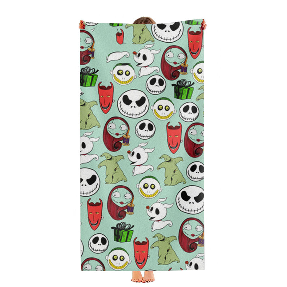 Tnbc Characters Pattern Ultra-Soft Luxury Bathroom Towels