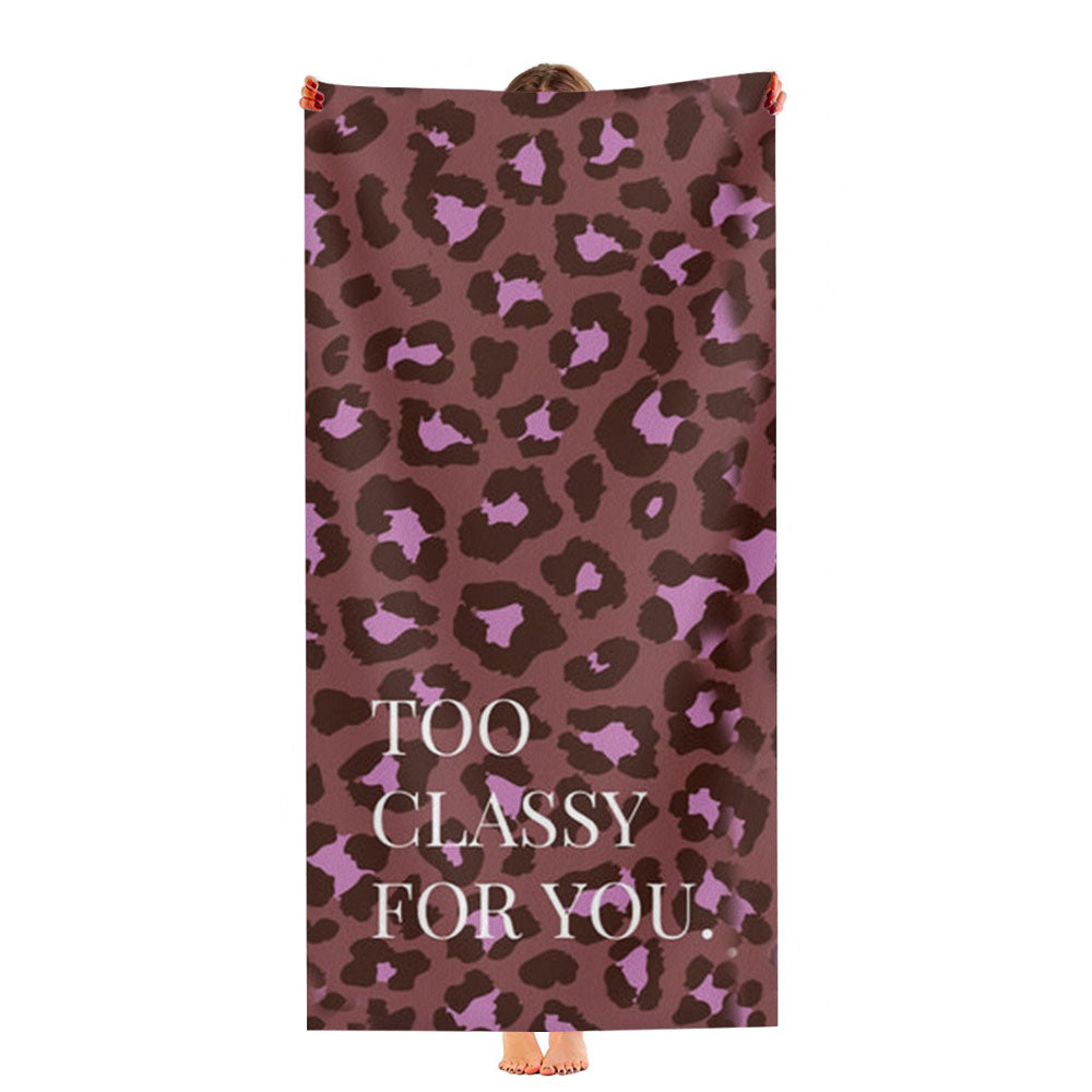 Too Classy Cheetah Print Ultra-Soft Luxury Bathroom Towels