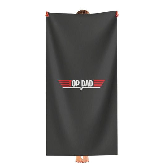 Top Dad- Fathers Day Ultra-Soft Luxury Bathroom Towels