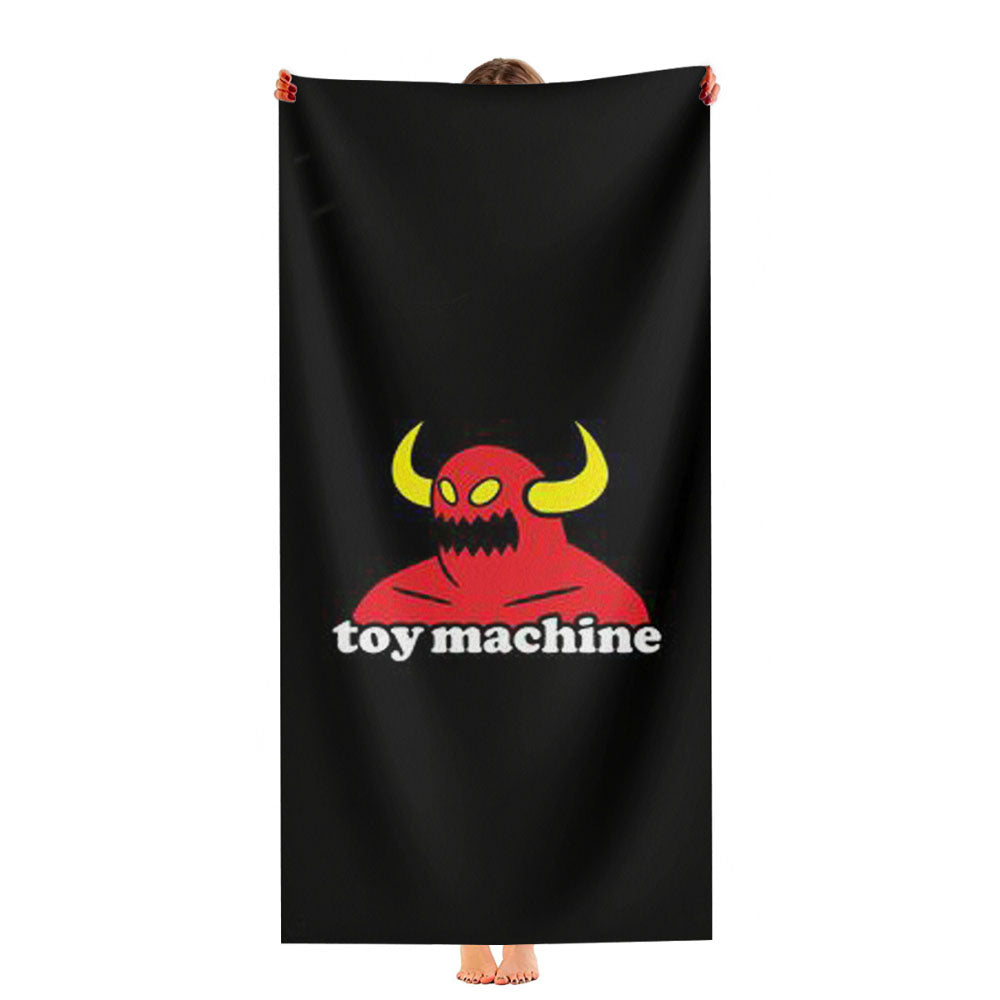 Toy Machine Skateboard Logo Ultra-Soft Luxury Bathroom Towels