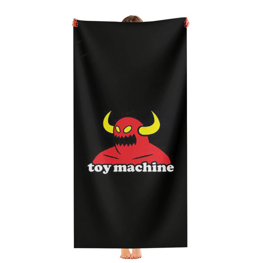 Toy Machine Skateboard Logo Ultra-Soft Luxury Bathroom Towels
