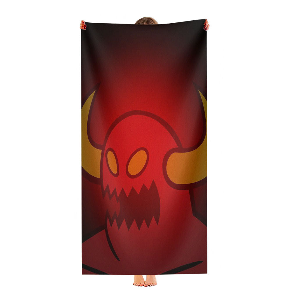 Toy Machine Skateboard Red Logo Ultra-Soft Luxury Bathroom Towels