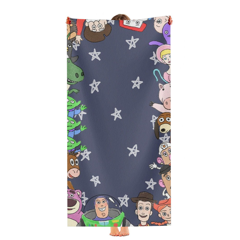 Toy Story And The Star Alien Pattern Ultra-Soft Luxury Bathroom Towels