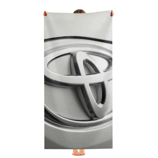 Toyota Logo Chrome Ultra-Soft Luxury Bathroom Towels