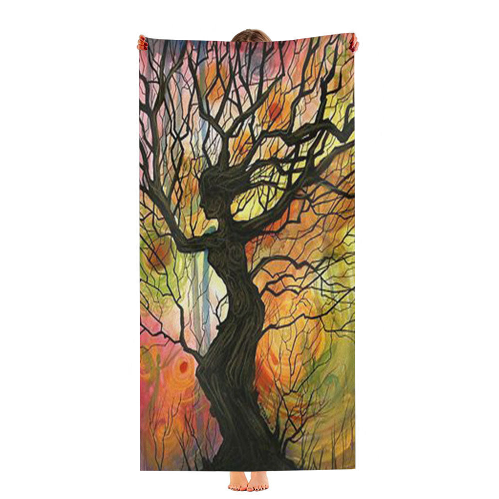Tree Love Floral 2 Ultra-Soft Luxury Bathroom Towels