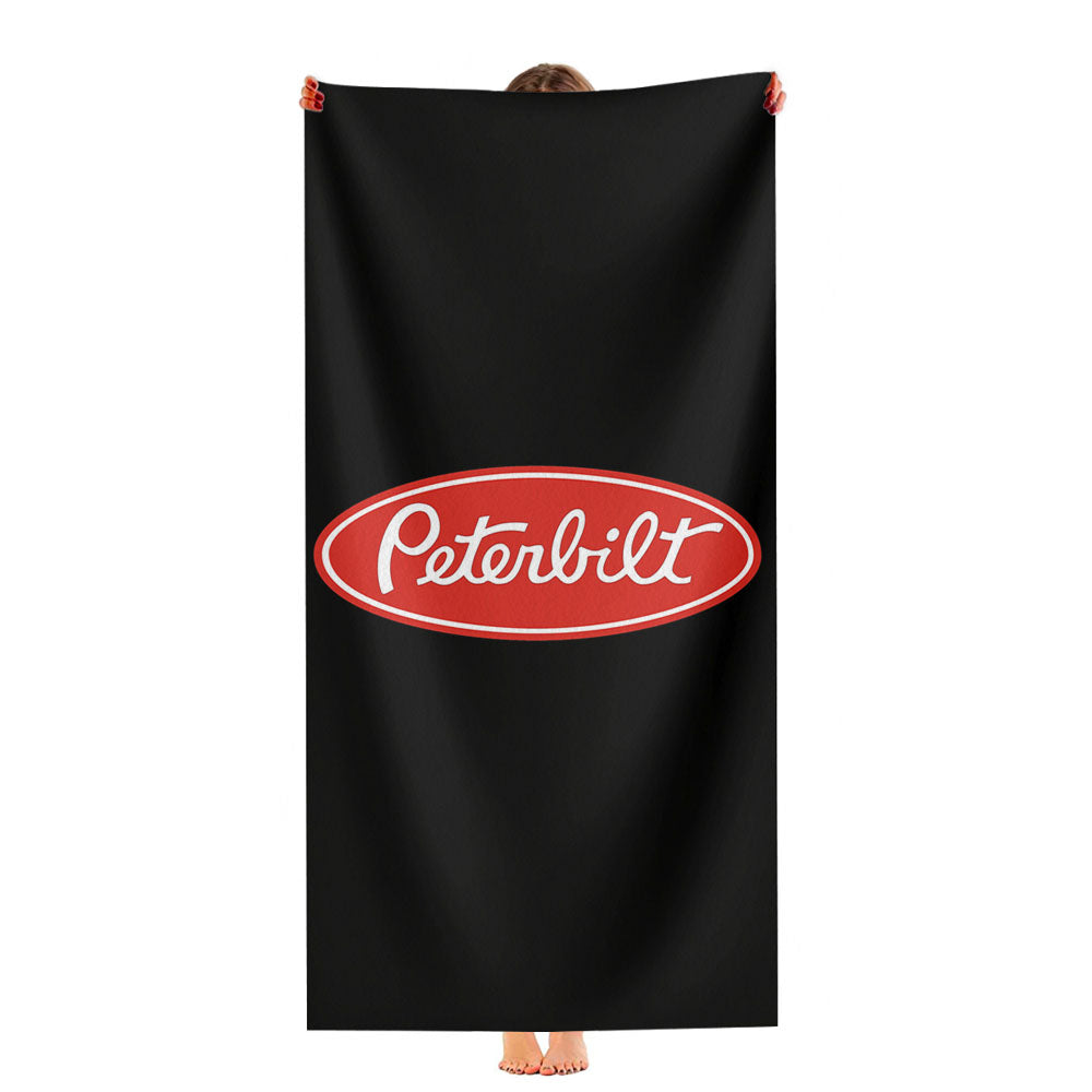 Truck, Peterbilt, Heavy Duty Logo Ultra-Soft Luxury Bathroom Towels