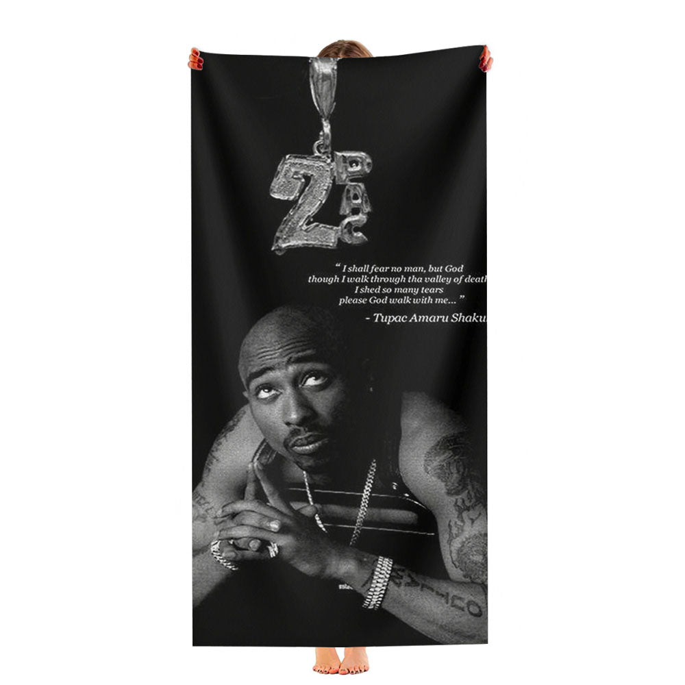 Tupac Shakur Quote Ultra-Soft Luxury Bathroom Towels