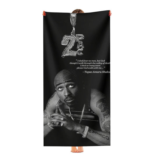 Tupac Shakur Quote Ultra-Soft Luxury Bathroom Towels
