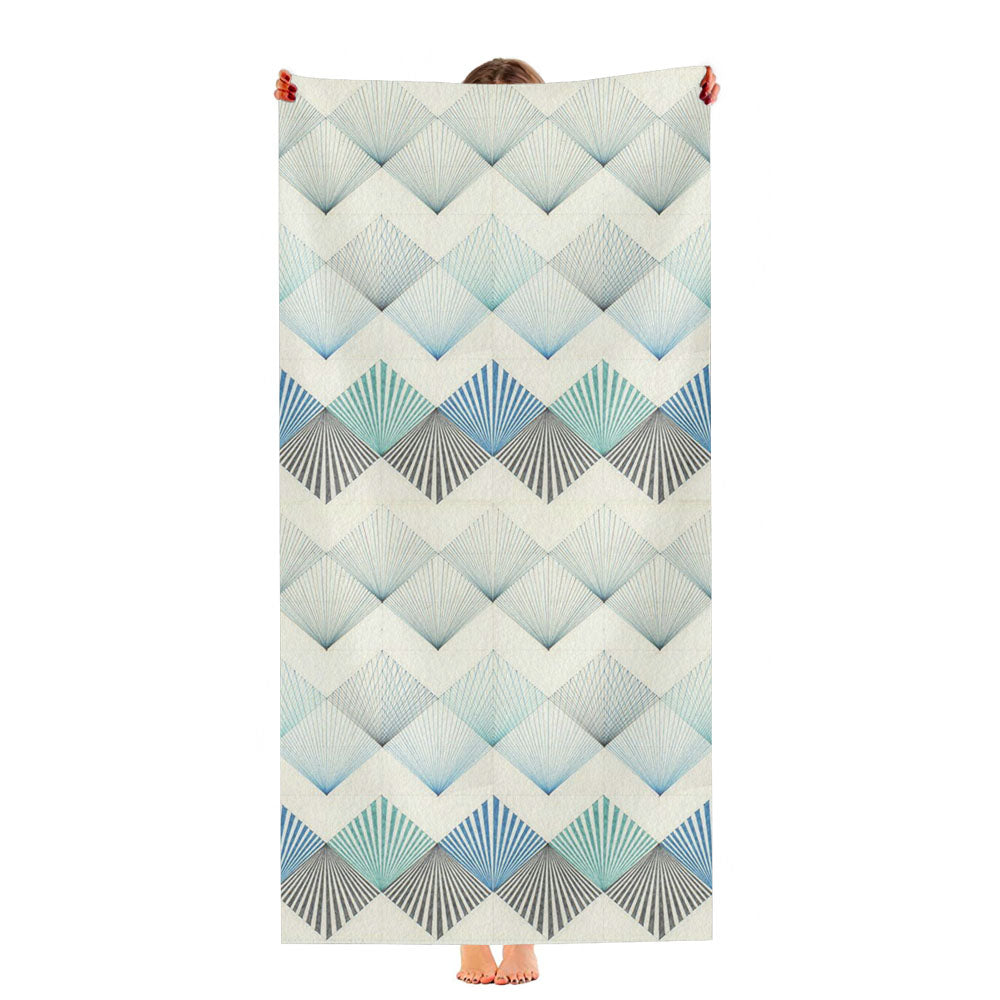 Uible Pattern Back Phone Ultra-Soft Luxury Bathroom Towels