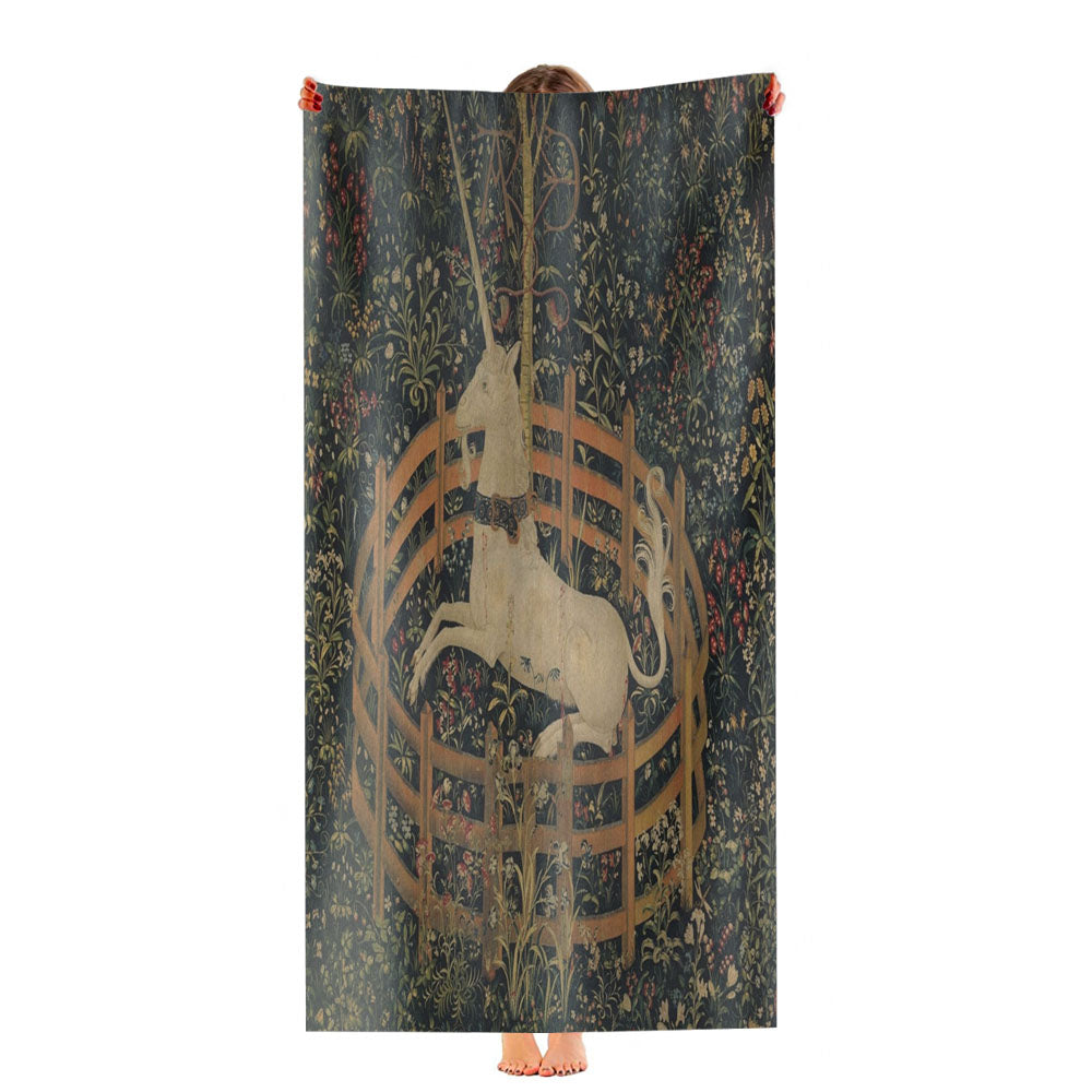 Unicorn In Captivity Ultra-Soft Luxury Bathroom Towels