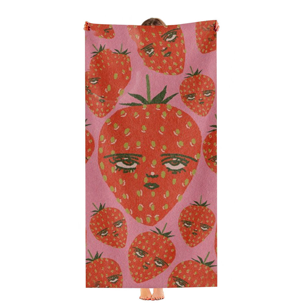 Unimpressed Strawberry Ultra-Soft Luxury Bathroom Towels