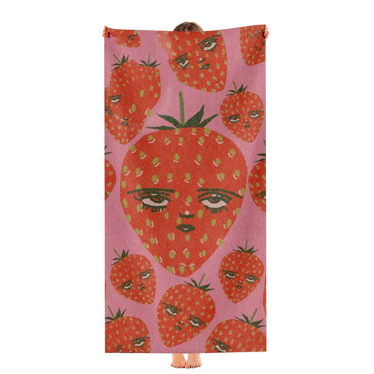 Unimpressed Strawberry Ultra-Soft Luxury Bathroom Towels