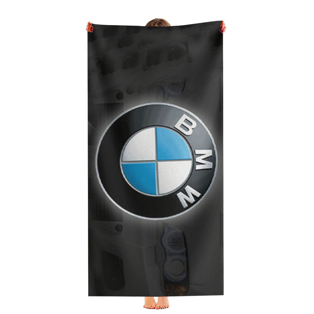 Unique Design Bmw Emblem Pattern Ultra-Soft Luxury Bathroom Towels