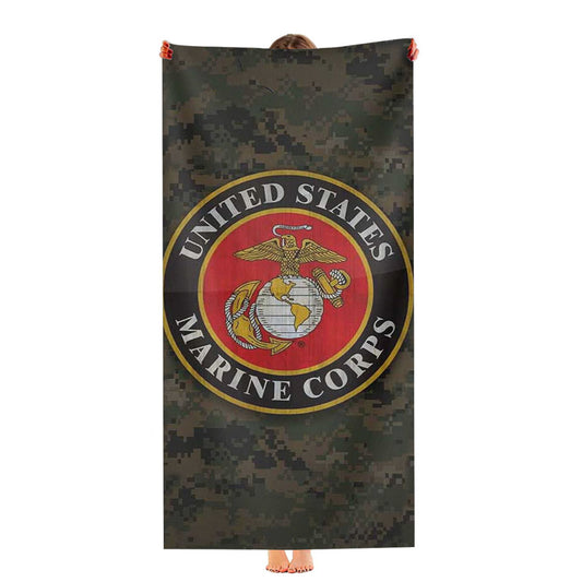 Us Marine Corps Ultra-Soft Luxury Bathroom Towels