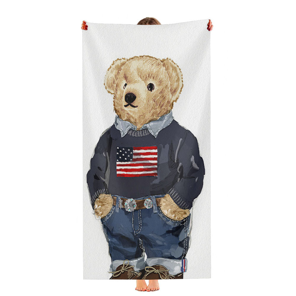 Usa Bear Polo Ralph Lauren Ultra-Soft Luxury Bathroom Towels