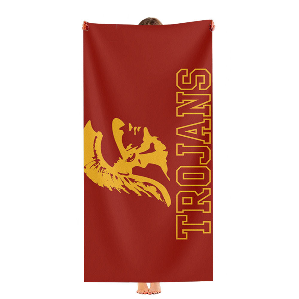 Usc Trojans Football Logo Ultra-Soft Luxury Bathroom Towels