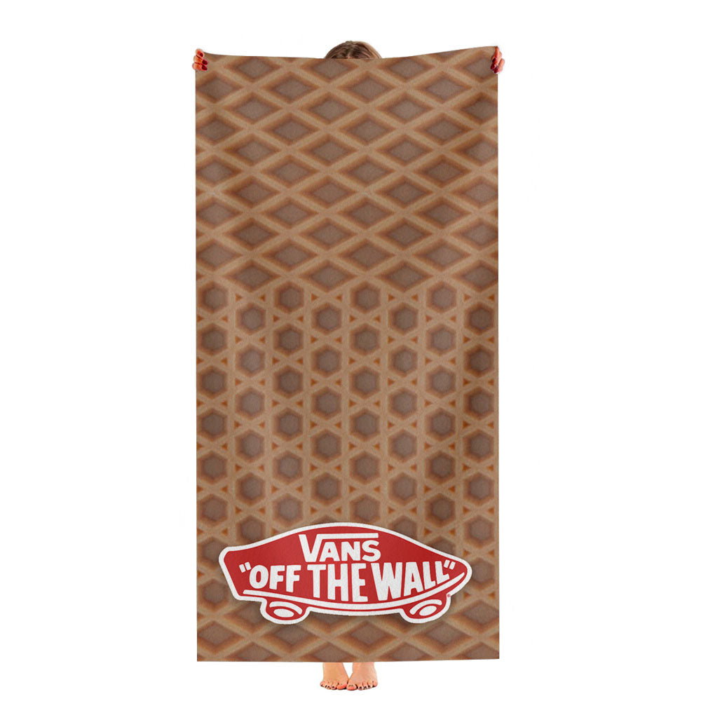 Vans Waffle Sol Pattern Ultra-Soft Luxury Bathroom Towels