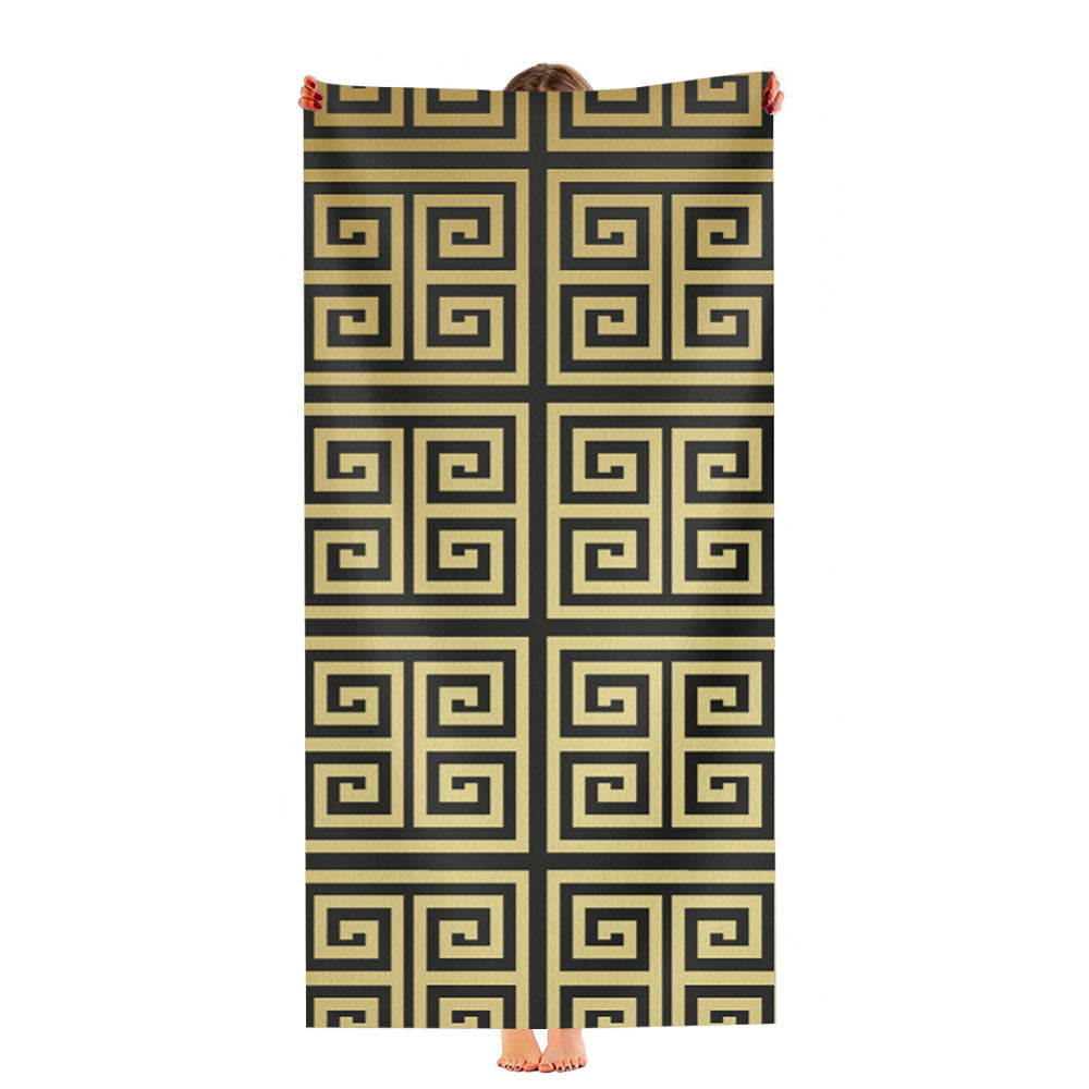 Versace Gold Pattern Ultra-Soft Luxury Bathroom Towels