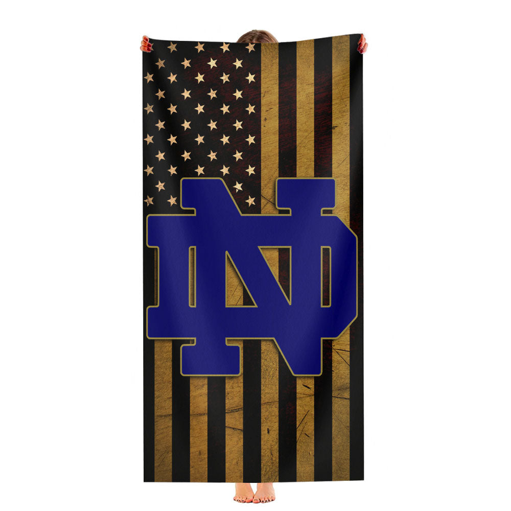 Vertical Notre Dame Fighting Irish Wallpapers Ultra-Soft Luxury Bathroom Towels