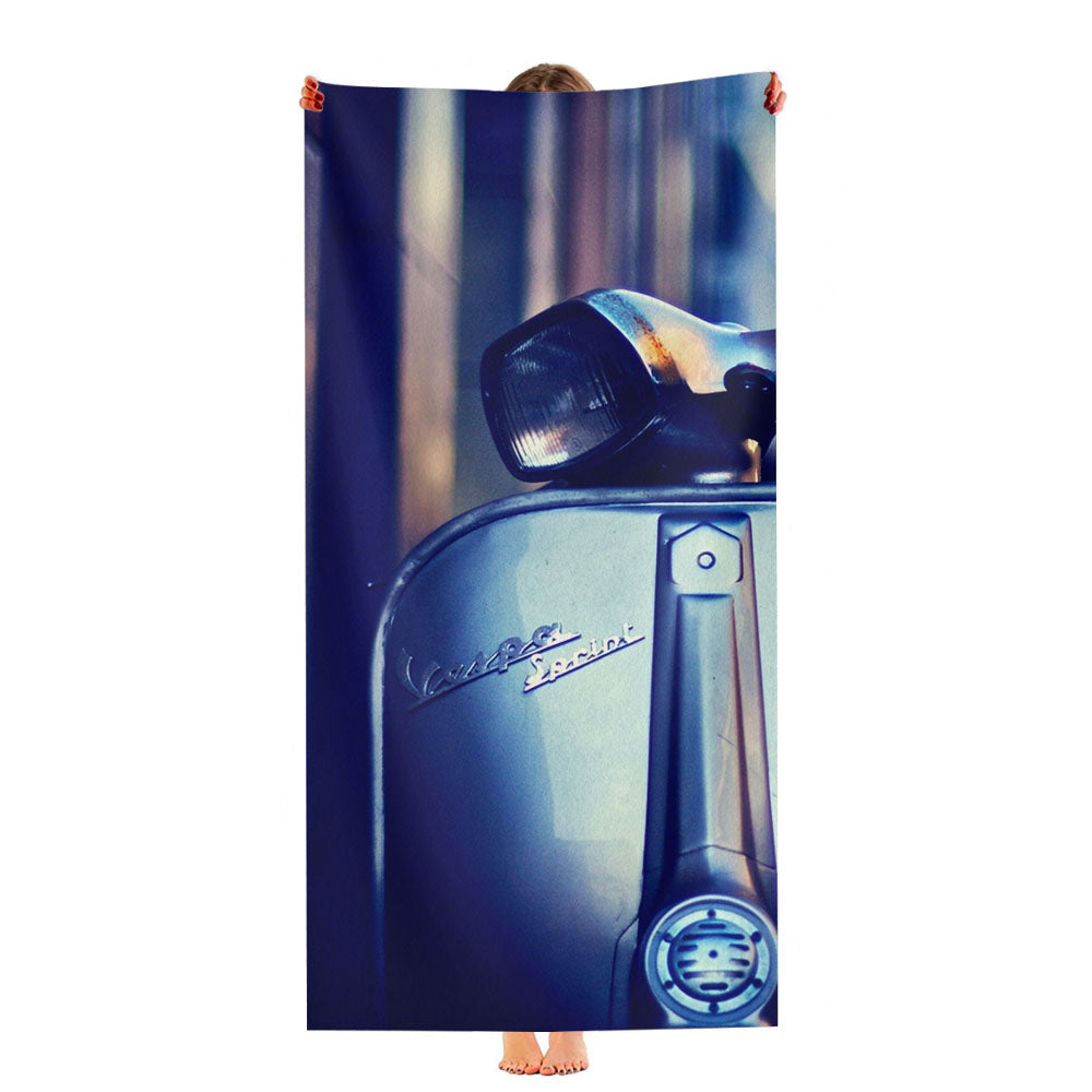 Vespa Scooter Ultra-Soft Luxury Bathroom Towels