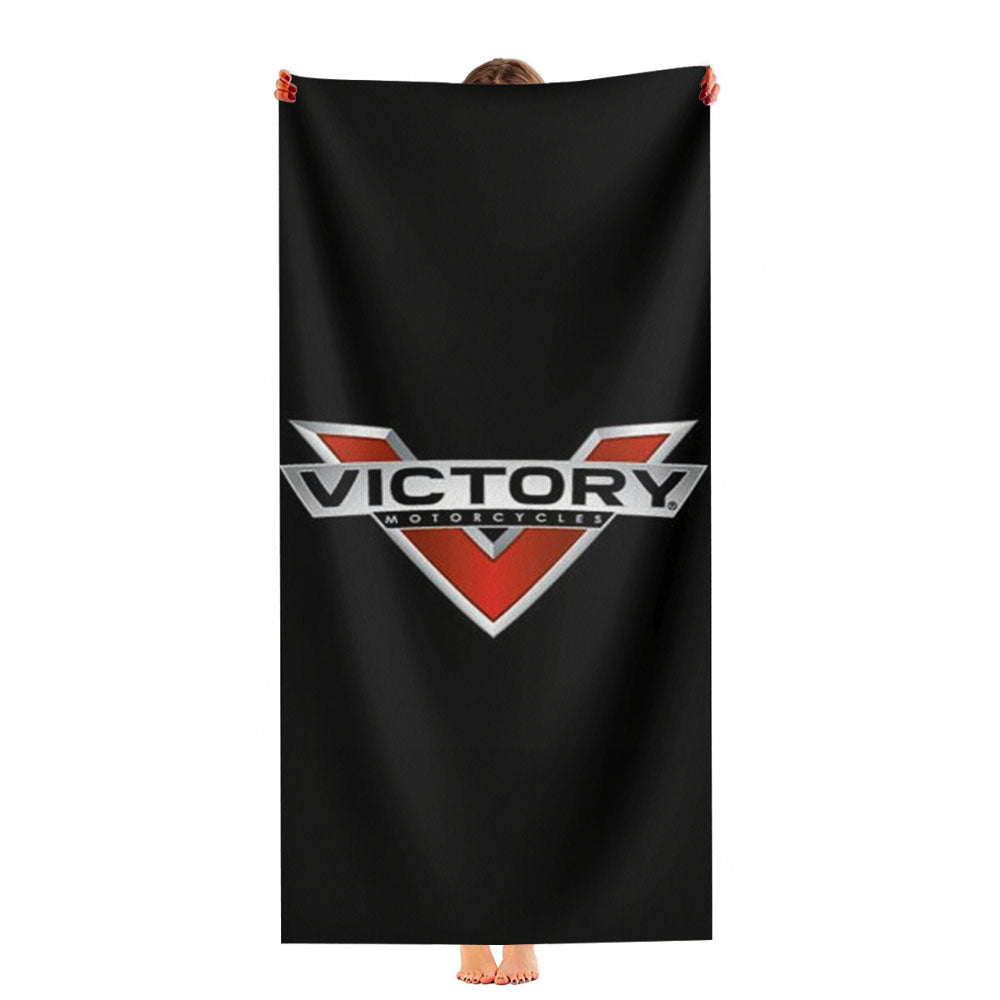 Victory Motor Cycles Logo Ultra-Soft Luxury Bathroom Towels