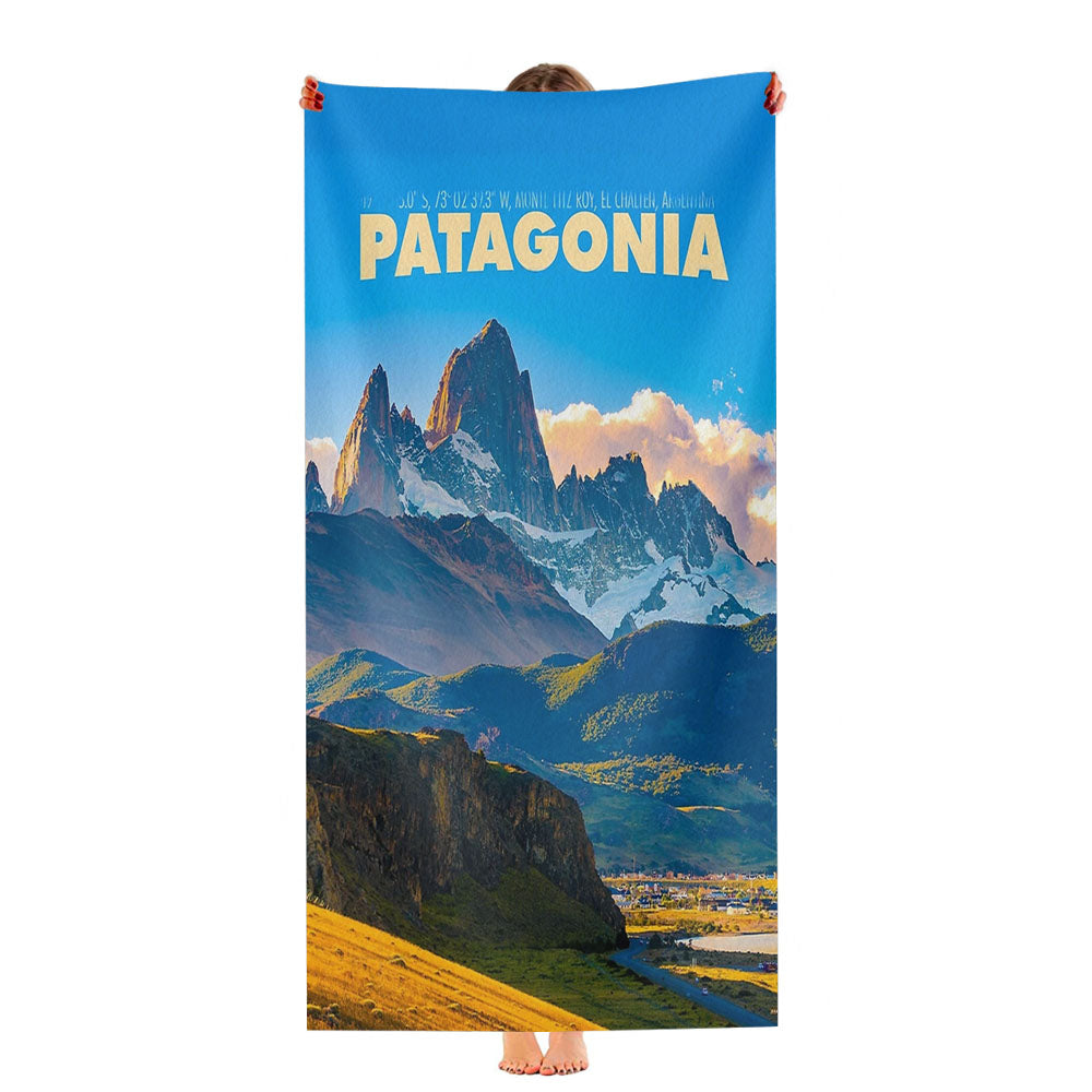 Vintage-Style Patagonia Travel Ultra-Soft Luxury Bathroom Towels