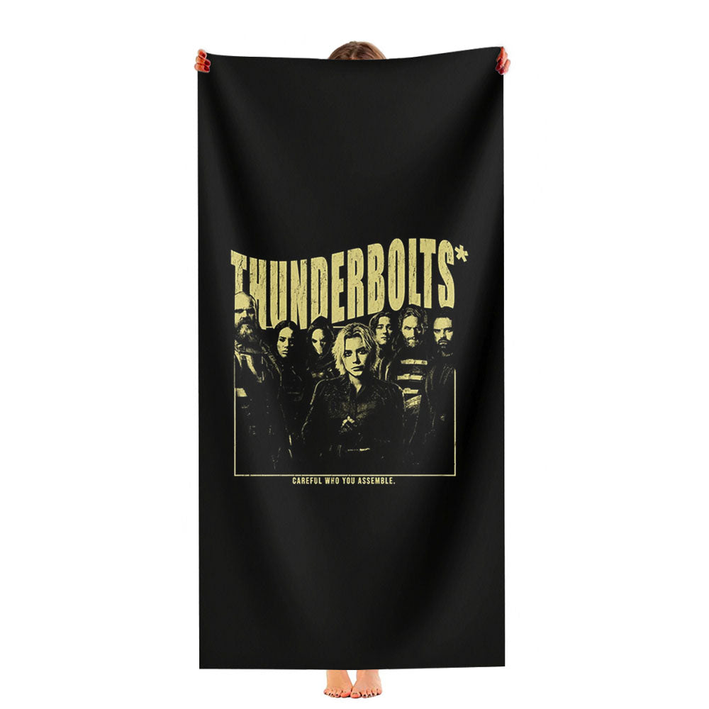 Vintage Thunderbolts Movie Ultra-Soft Luxury Bathroom Towels