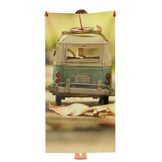 Vintage Volkswagen Toy Ultra-Soft Luxury Bathroom Towels