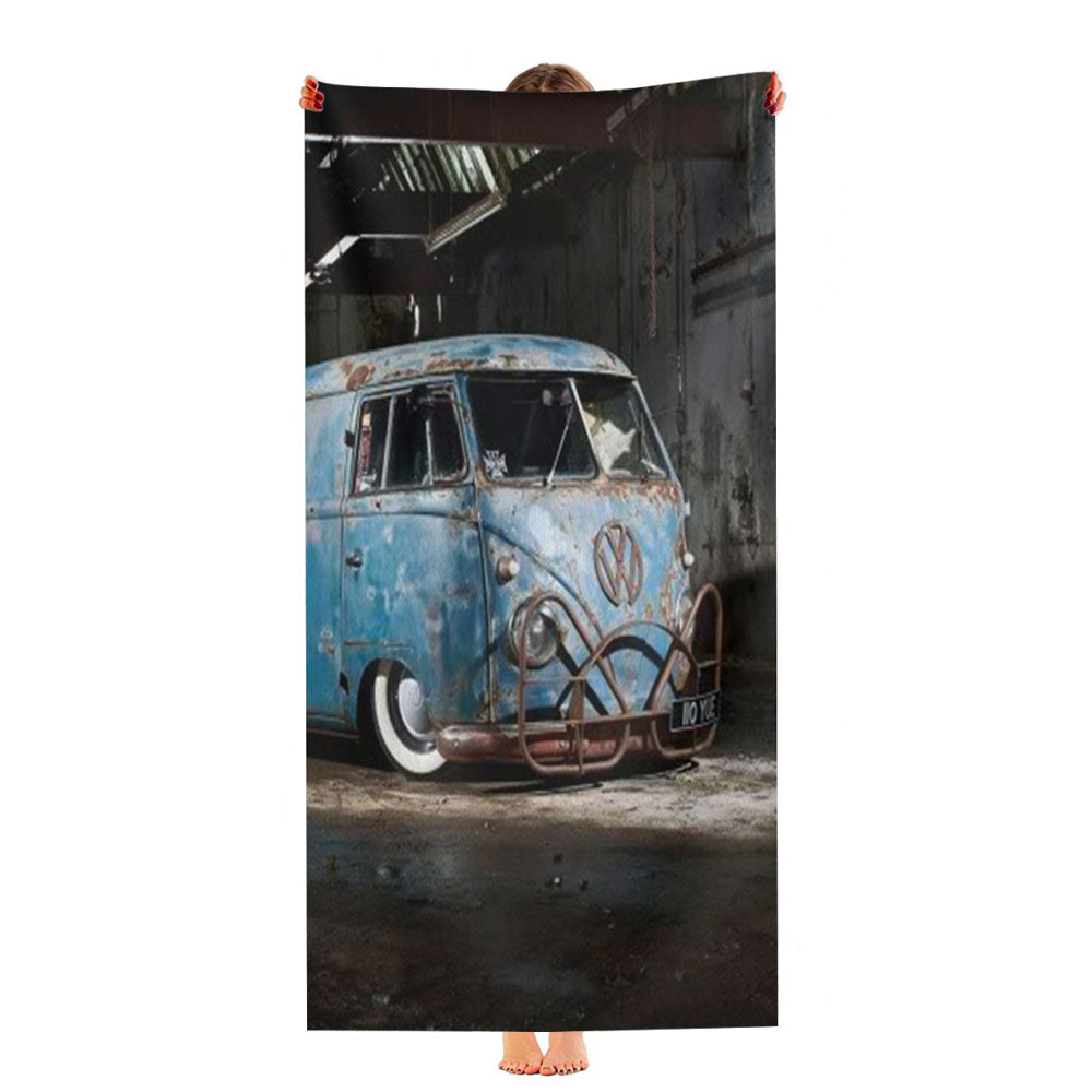 Volkswagen Classic Car 3 Ultra-Soft Luxury Bathroom Towels