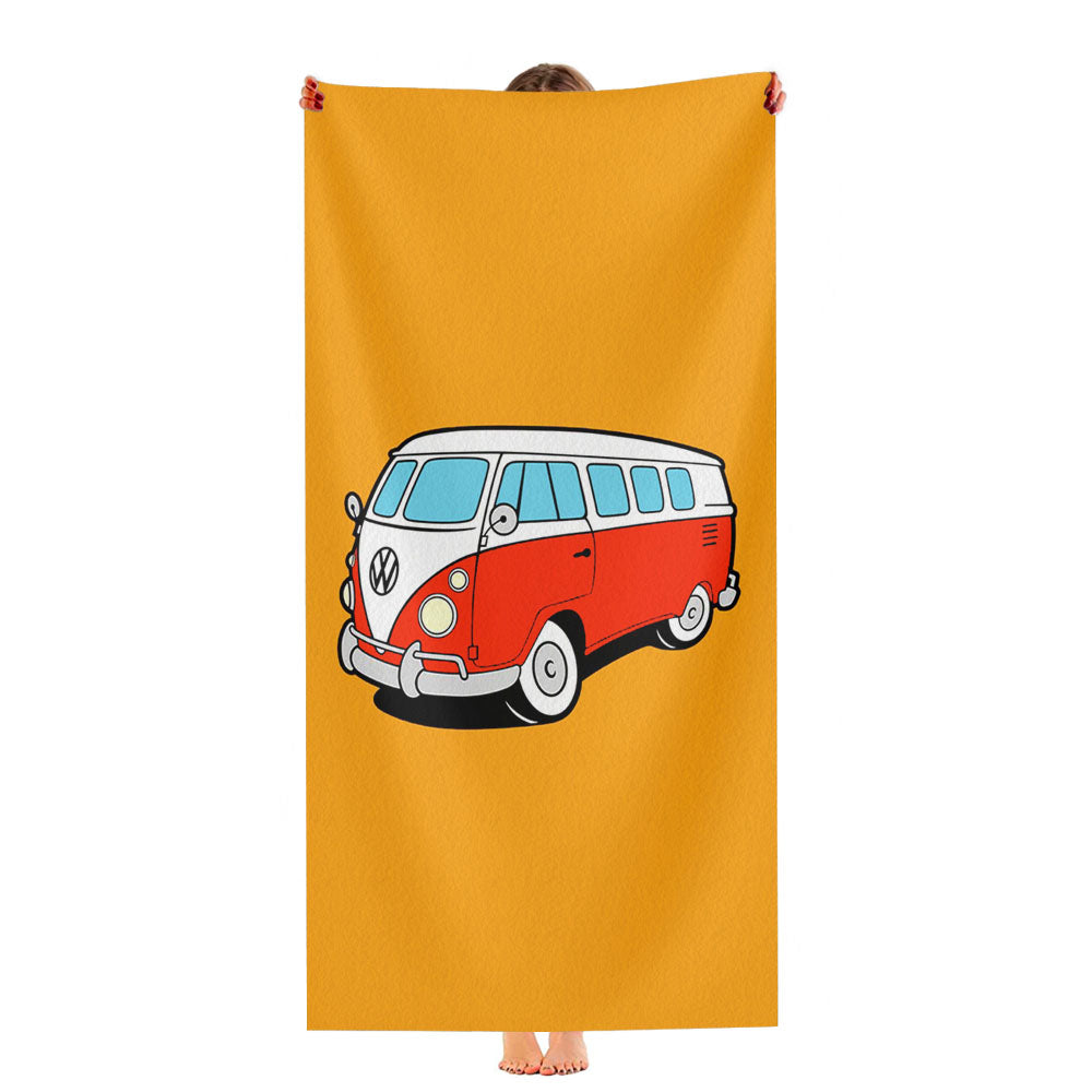 Volkswagen Classic Old Car Ultra-Soft Luxury Bathroom Towels