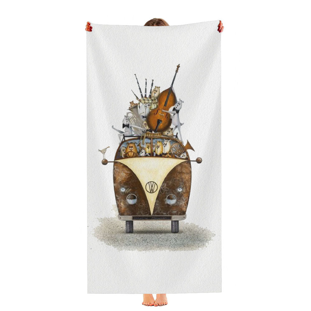Vw Musical Ultra-Soft Luxury Bathroom Towels