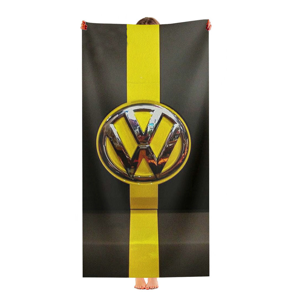 Vw Volkswwagen Hood Emblem Ultra-Soft Luxury Bathroom Towels