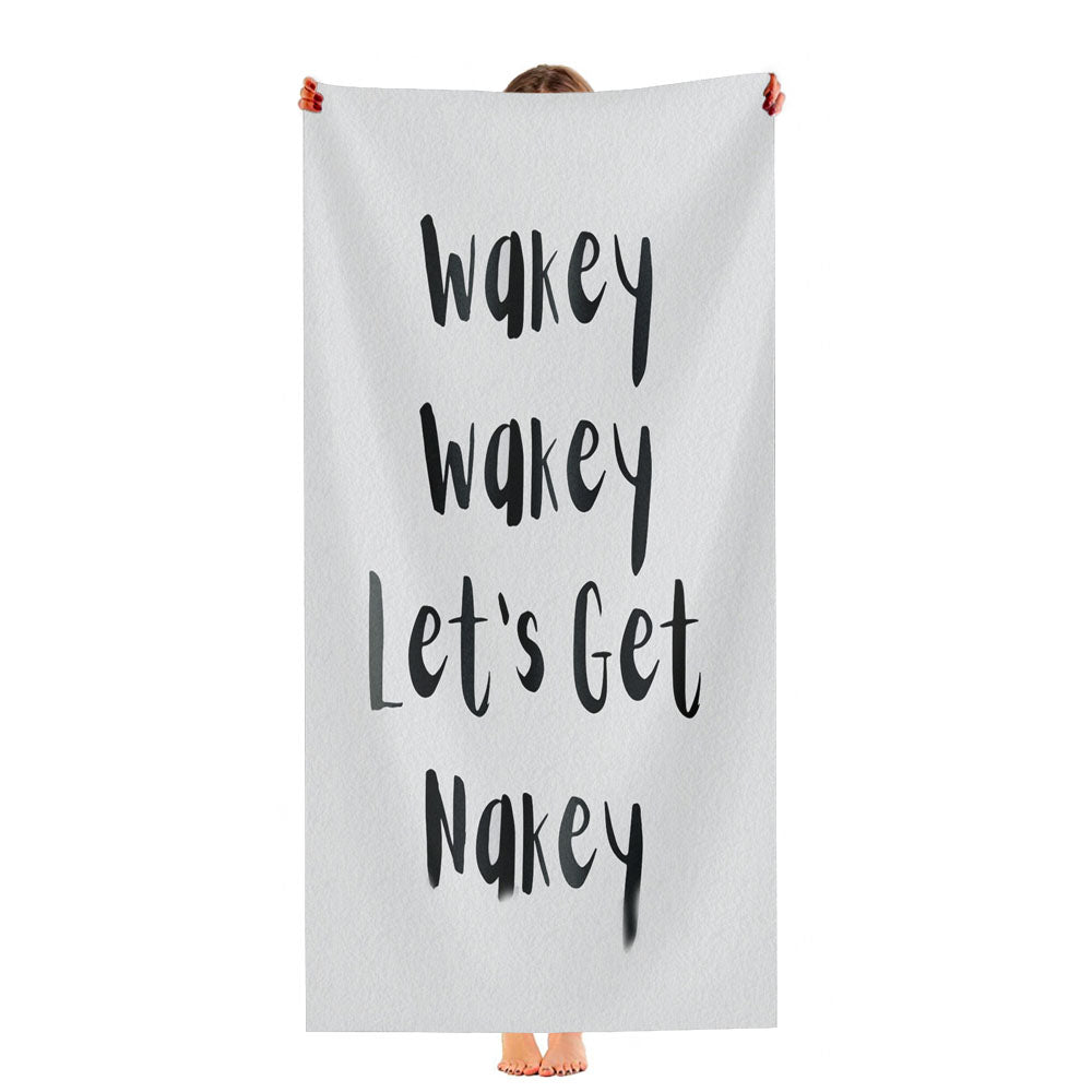 Wakey Let'S Get Nakey Ultra-Soft Luxury Bathroom Towels