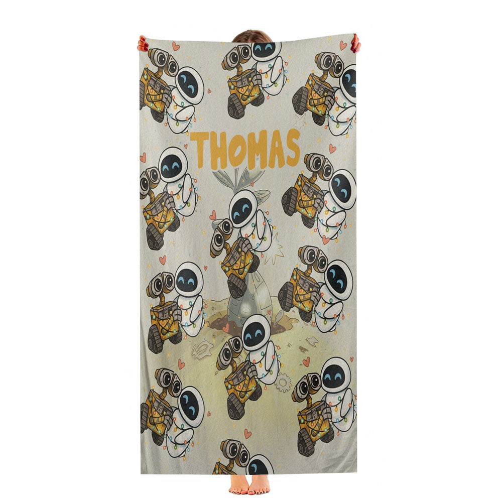 Wall-E And Eve Ultra-Soft Luxury Bathroom Towels