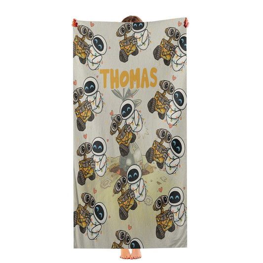 Wall-E And Eve Ultra-Soft Luxury Bathroom Towels