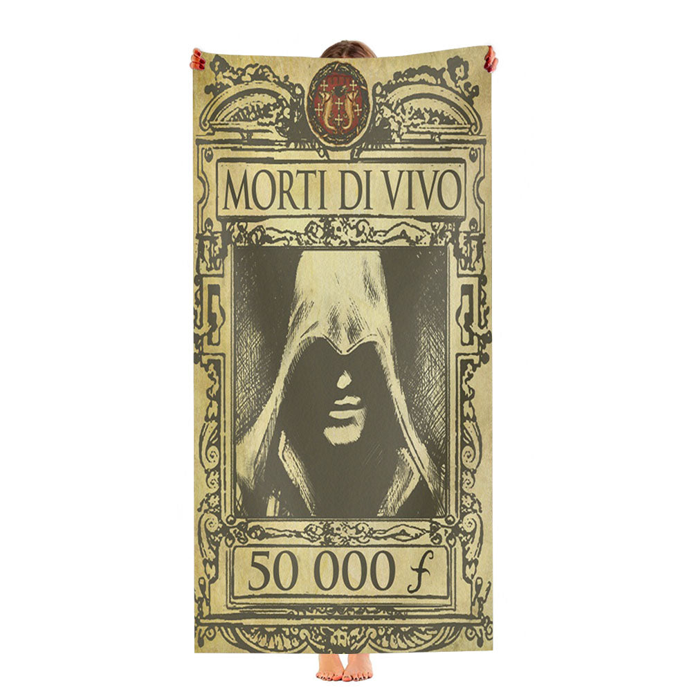 Wanted Ezio Auditore Ultra-Soft Luxury Bathroom Towels