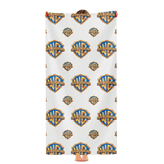 Warner Bros Logo Pattern Ultra-Soft Luxury Bathroom Towels