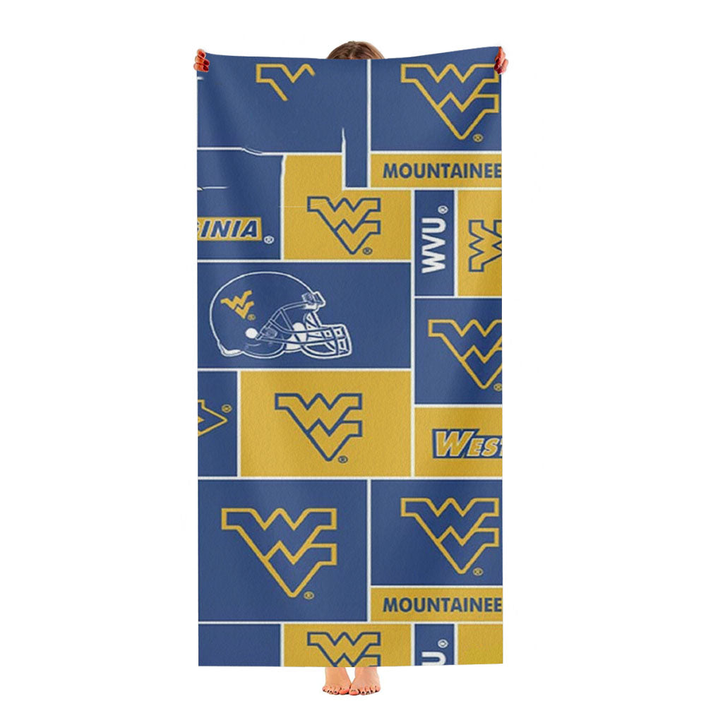 West Virginia Wvu Mountaineers Ultra-Soft Luxury Bathroom Towels