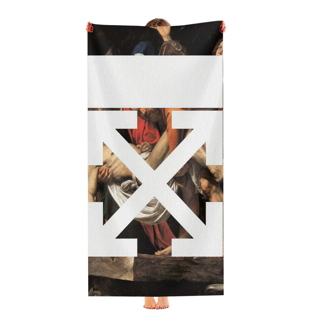 White Off Ancient God Streetwear Hypebeast Offwhite Ultra-Soft Luxury Bathroom Towels