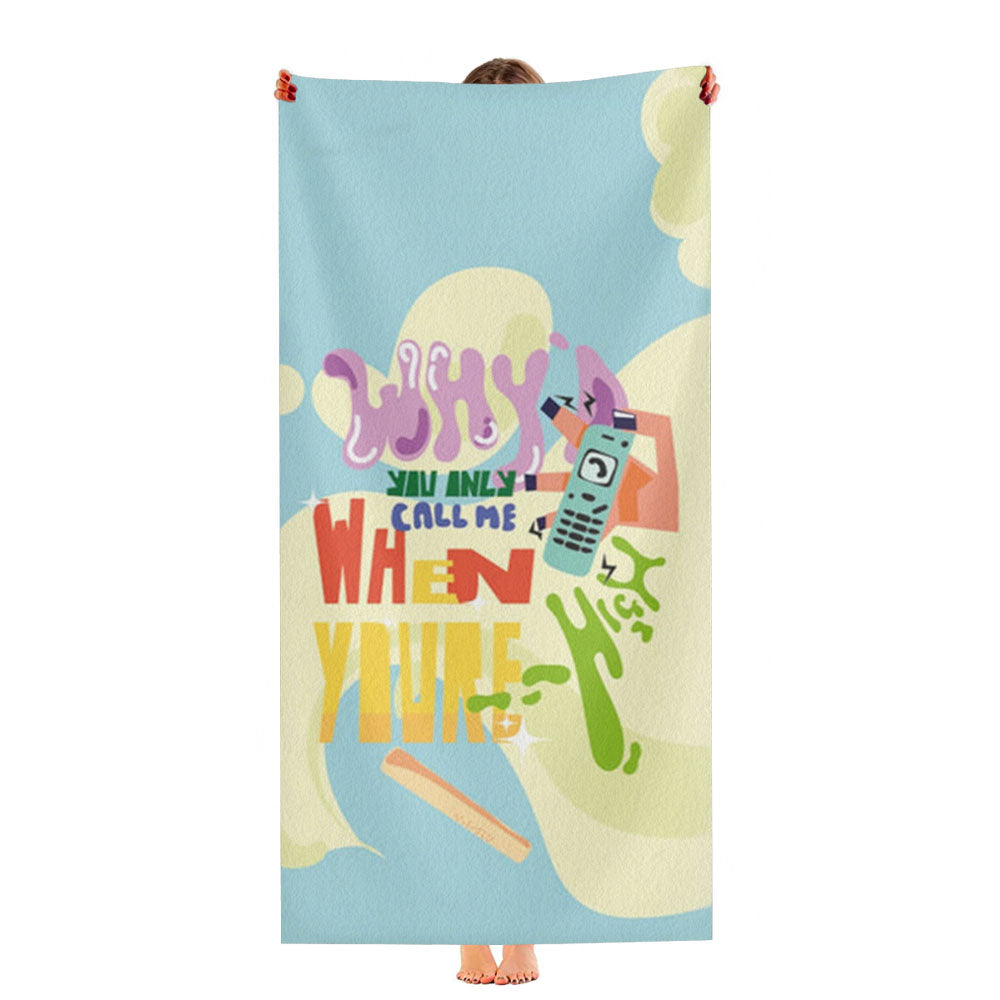 Why'D You Only Call Me When You'Re High - Arctic Monkeys Ultra-Soft Luxury Bathroom Towels