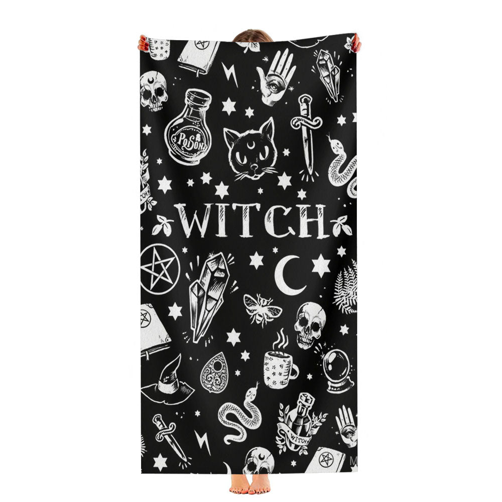 Wicth Pattern 2 Ultra-Soft Luxury Bathroom Towels