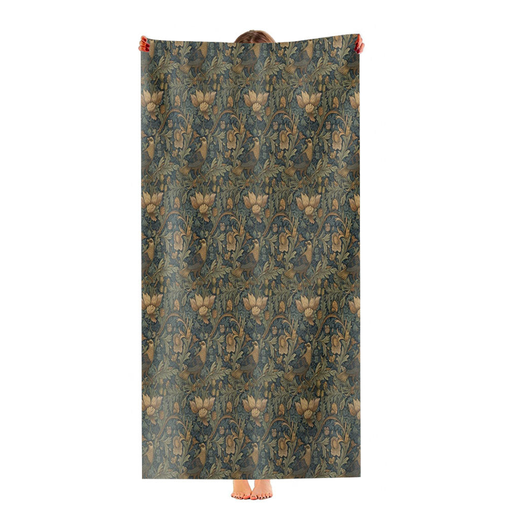 William Morris Inspired Ultra-Soft Luxury Bathroom Towels