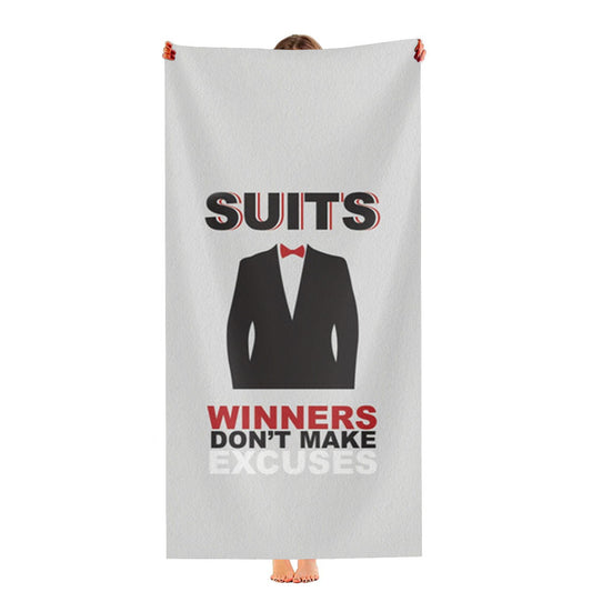 Winners Don'T Make Excuses Ultra-Soft Luxury Bathroom Towels