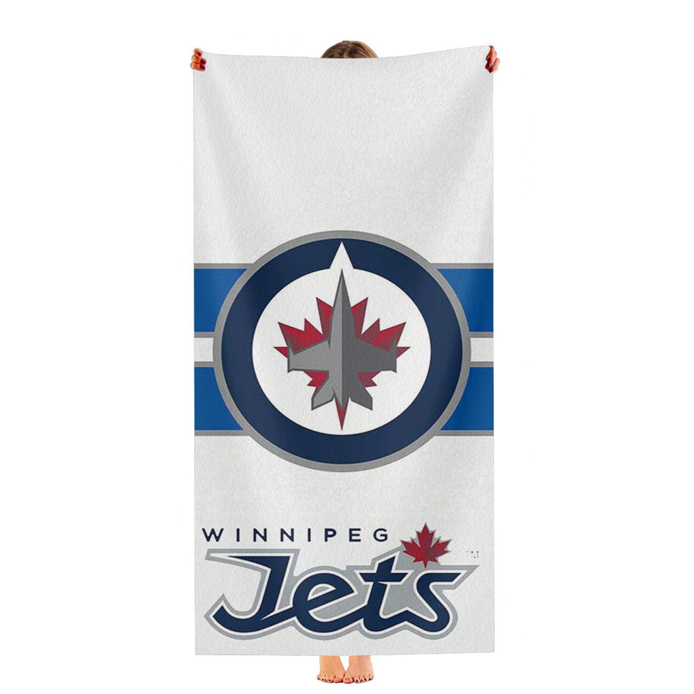 Winnipeg Jets Logo 2 Ultra-Soft Luxury Bathroom Towels